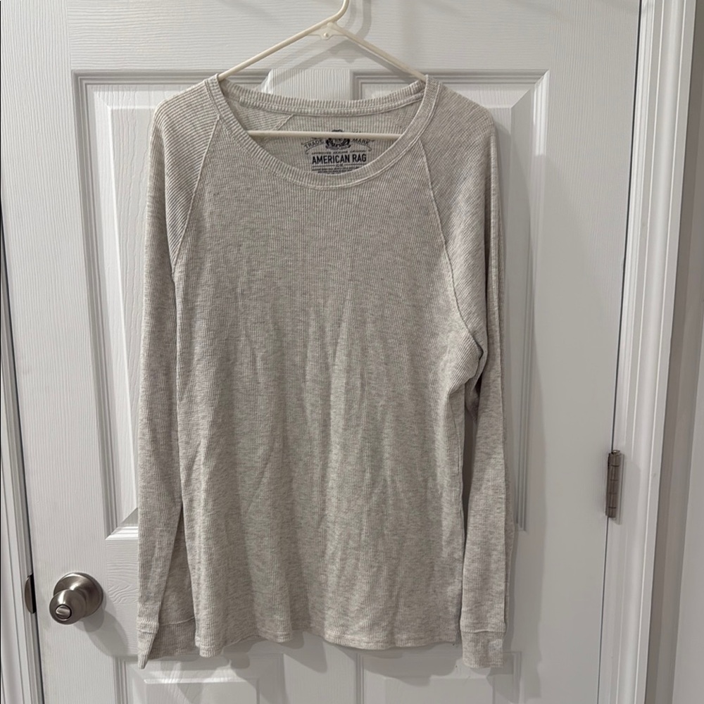 American Rag Gray Long Sleeve Top